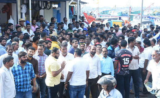 Fisherman protest